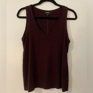 Maroon Express V-Neck Tank